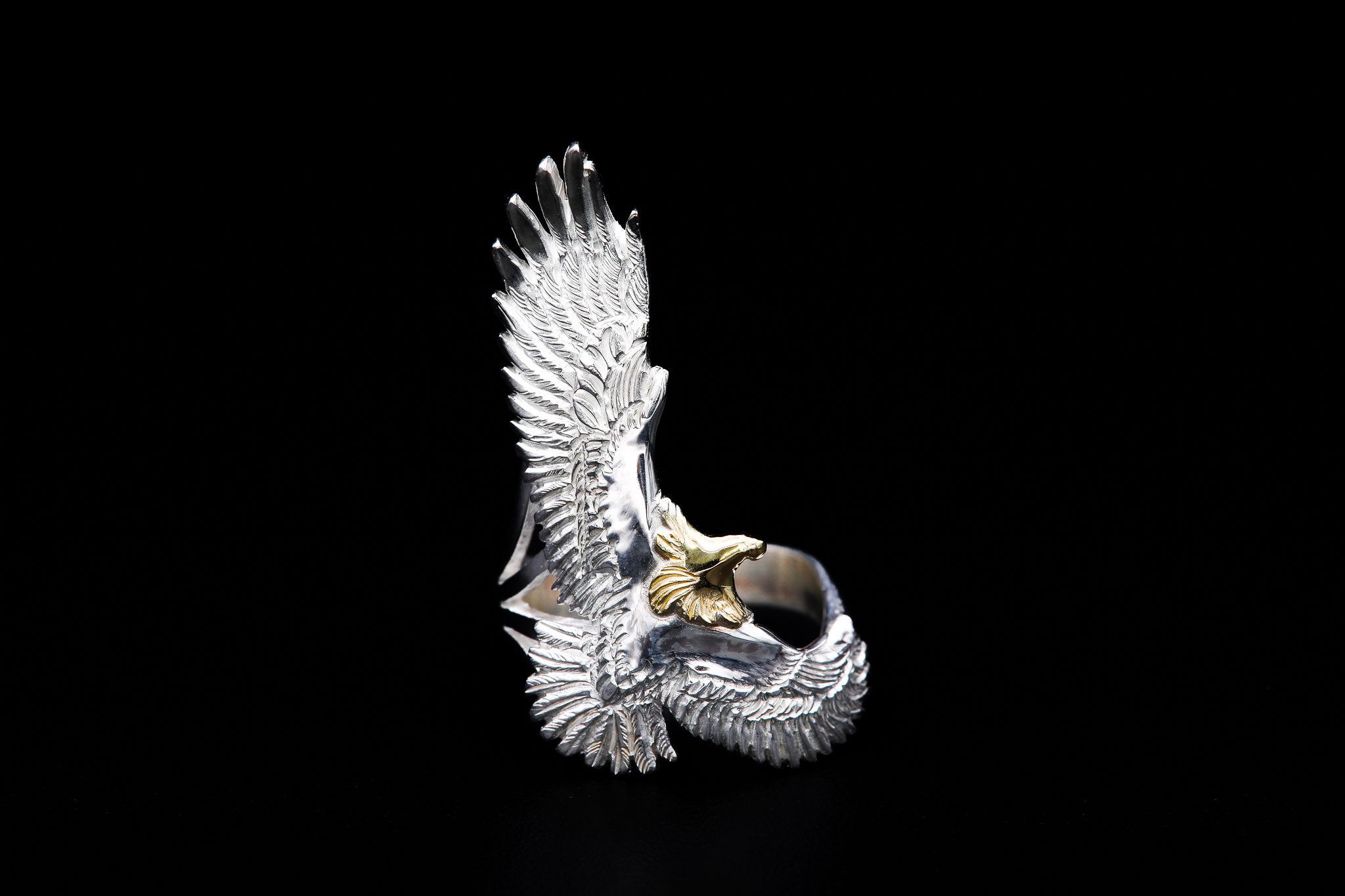 ER8:K18 Head Kabuki Eagle Ring