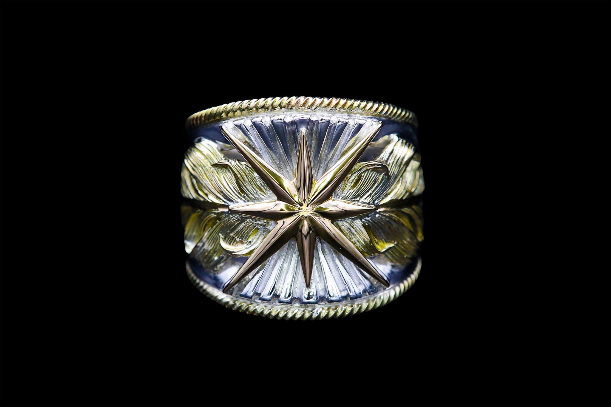 RD3:K18 Sun Feather Ring｜Horizon Blue jewelry – ホリゾンブルー