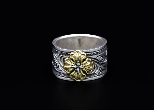 RD5:K18 Sun Flower Ring Type2