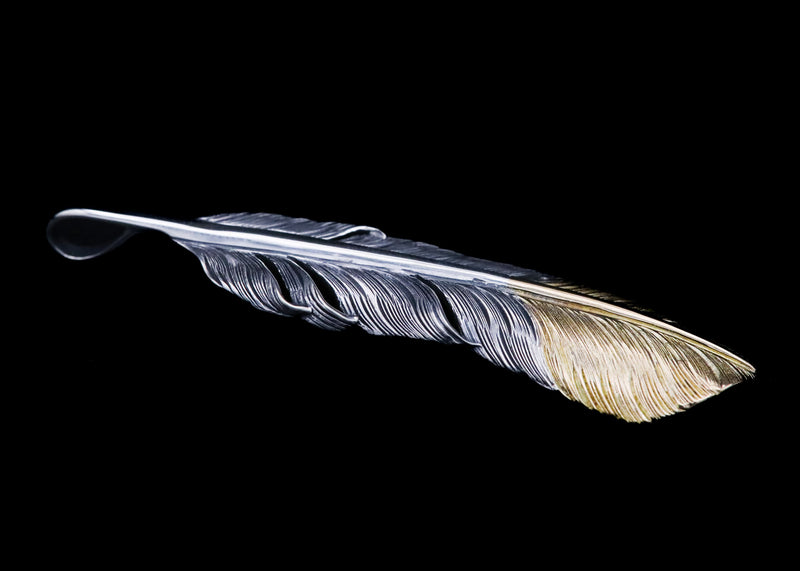 F106:Point Gold 6cm Feather Left