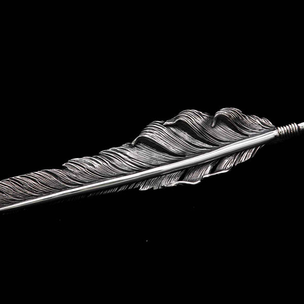 F16:SV 8.5cm Kazakiri Feather｜Horizon Blue Jewelry