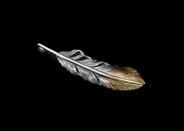 F107:Point Gold 5cm Feather Right