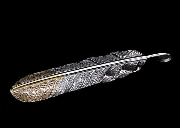 F102:Point Gold 7cm Straight Feather