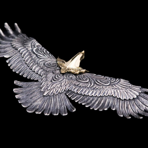 E16:10cm K18 Head Arabesque Eagle｜Horizon Blue Jewelry – ホリゾン