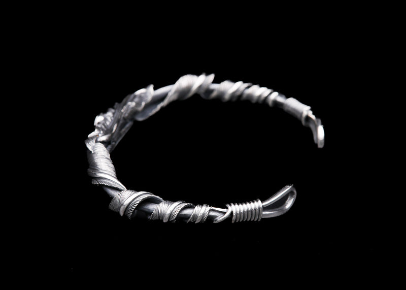 FB4-SC:Twist Feather Bangle/K18 Sun Crest