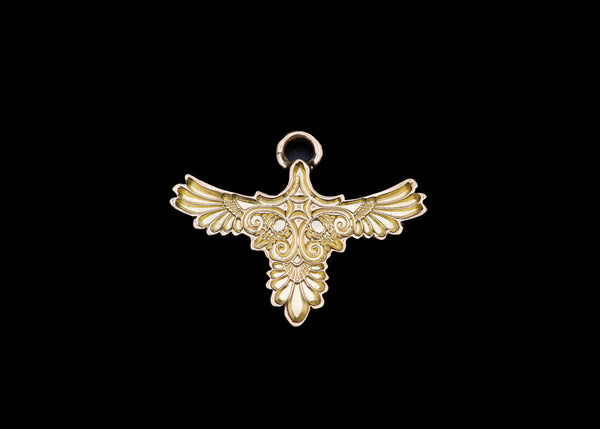 TD11-K18:K18 Stamp Eagle Pendant