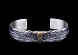 BD12-B:Arabesque Feather Bangle/Bull