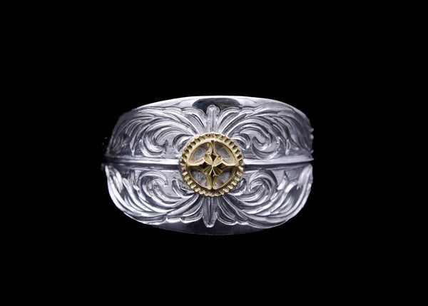 RD15:Sun Crest Spoon Ring