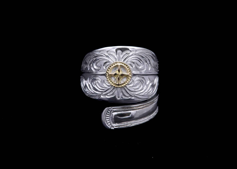 RD16:Sun Crest Spoon Ring Twist Style