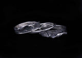FR7:Wide Feather Ring/3 Separate/SV Center Ring