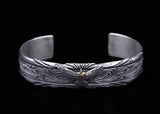 BD12-E1:Arabesque Feather Bangle/SV Eagle