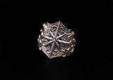 RD21-K10:K10 Wide Sun Arabesque Ring/SV Sun