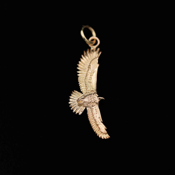TD21-K18:K18 Soaring Eagle Pendant｜Horizon Blue Jewelry