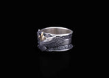 ER3:Sunrise Wide Band Ring/3cm Eagle