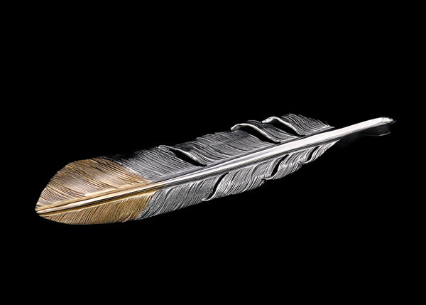 F104:Point Gold 7cm Feather Left