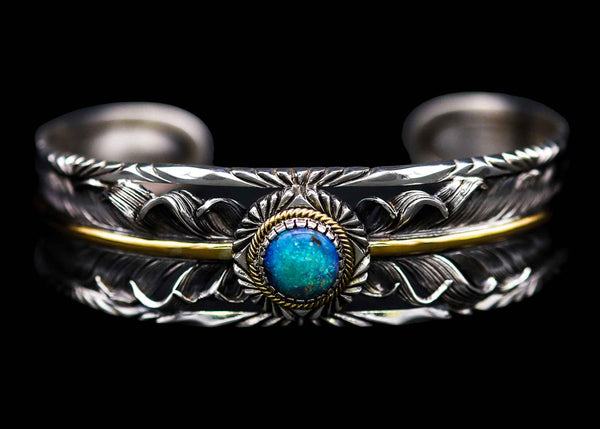 Z-CUSTOM:SUN FEATHER BANGLE/OPAL