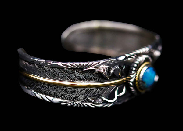 Z-CUSTOM:SUN FEATHER BANGLE/OPAL