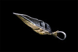 F53:Twist Half Gold Feather Left