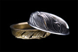 FR6:Wide Feather Ring/2 Separate